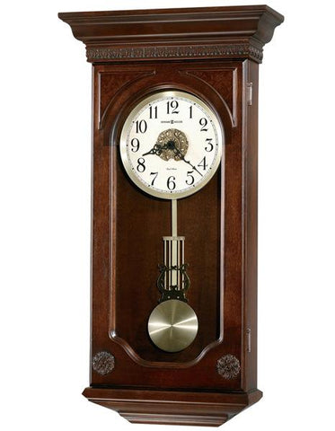 Howard Miller Jasmine Pendulum Wall Clock - Dual Chime - Hampton Cherry Finish - 625-384