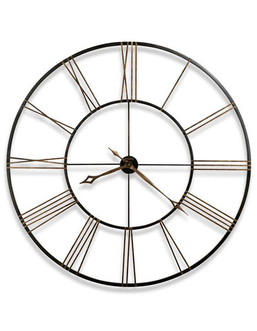 Howard Miler Postema Oversized Wall Clock - Wrought Iron - Roman Numerals - 625-406