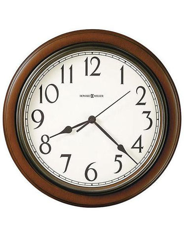 Howard Miller Kalvin Wall Clock - Cherry-Finished Case with Off-White Dial - 625-418_23a0ed84-726f-4b2f-bf9d-fca6d8c88855