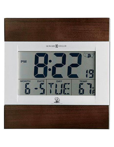 Howard Miller Techtime II Accuwave DS Radio-Controlled Clock - Wood Accents - 625-429_f0c933f1-eb01-451e-a931-a3a5e1dd4017