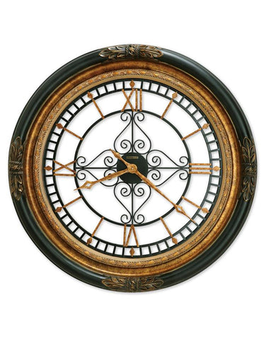 Howard Miller Rosario Oversized Wall Clock - Gold-Tone Accents - 37 Inches - 625-443_3b975d45-fdc0-469d-ae46-994410307a7d