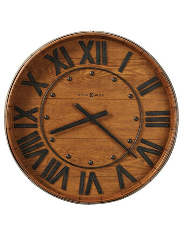 Howard Miller Wine Barrel Gallery Wall Clock - Heirloom Oak Finish - 25 Inches - 625-453_c2b17be9-d93e-49be-90f3-151be7771340