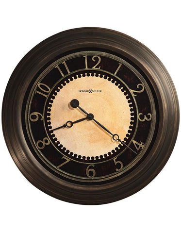 Howard Miller Chadwick Oversized Wall Clock - Aged Black & Brass - 625-462