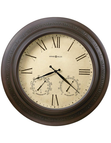 Howard Miller Copper Harbor Oversized Wall Clock - Temperature & Humidity - 625-464