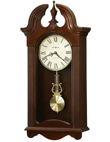 Howard Miller Malia Pendulum Wall Clock - Cherry Bordeaux Finish - 625-466