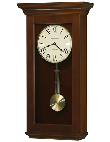 Howard Miller Continental Pendulum Wall Clock - Chiming - Cherry Bordeaux Finish - 625-468