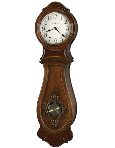 Howard Miller Joslin Pendulum Wall Clock - Hampton Cherry Finish - Triple Chime - 625-470