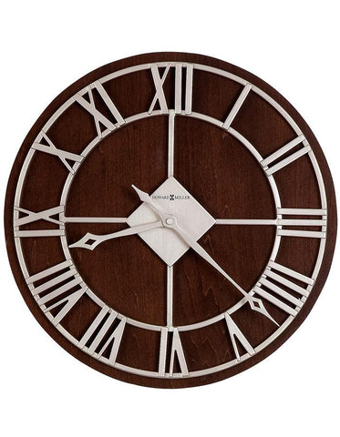 Howard Miller Prichard Round Wall Clock - Espresso Finish - Roman Numerals - 625-496