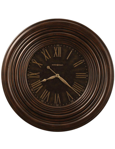 Howard Miller Harrisburg Oversized Wall Clock - Dark Brown Finish - 625-519