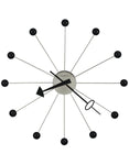 Howard Miller Oversized Ball Clock II - Nickel Finish - Black Satin Balls - 625-527