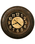 Howard Miller Bozeman Oversized Wall Clock - Aged Brown Finish - Cream Dial - 625-545