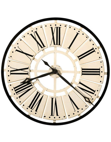 Howard Miller Pierre Oversized Wall Clock - White Panels - Roman Numerals - 625-546