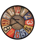 Howard Miller County Line Wall Clock - 30 Inch Diameter - Multicolored Panels - 625-547_967ca264-5410-4269-ada6-a9b12615bef2