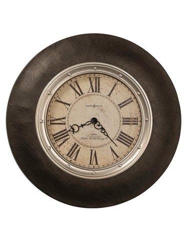 Howard Miller Allen Park Oversized Wall Clock - Wrapped Faux Leather Frame - 625-552_fa581596-d834-4f45-bafd-c8695bf0a7a7