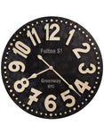 Howard Miller Fulton Street Oversized Wall Clock - Aged Black Dial - 625-557