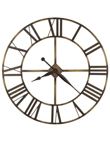 Howard Miller Wingate Oversized Wall Clock - Open Dial - Antiqued Brass Finish - 625-566