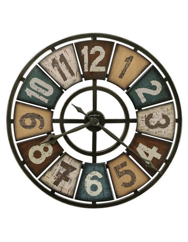 Howard Miller Prairie Ridge Oversized Wall Clock - Iron & Wood - 32 Inches - 625-580_033079fd-07b2-44a8-8a3c-8f4d9c0138a8