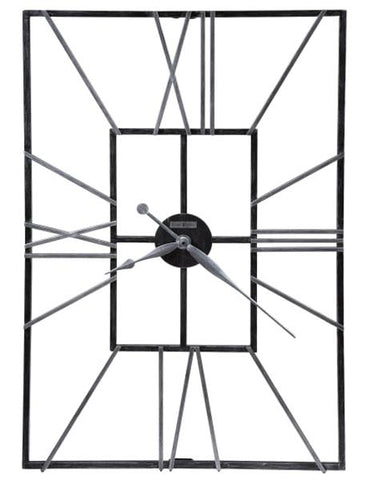 Howard Miller Park Slope Oversized Wall Clock - Rectangular Wrought Iron Frame - 625-593