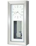 Howard Miller Chaz Pendulum Wall Clock - Silver-Tone - White Dial - Chiming - 625-614