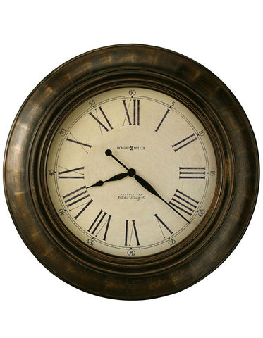 Howard Miller Brohman Oversized Wall Clock - Aged Dial - Brown Metallic Frame - 625-618_a03c7265-1f62-4988-ae0a-f6c1d45de9b7