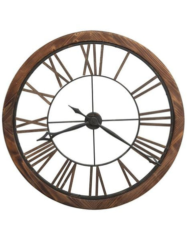 Howard Miller Thatcher Oversized Round Metal Wall - Wooden Frame - Open Dial - 625-623_36375fab-82a8-4f85-ac14-4376acda7a0f