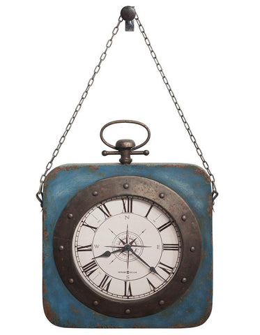 Howard Miller Windrose Hanging Wall Clock - Antiqued Blue Finish - 625-634_2bf6f932-8fc7-4e31-8639-f026bbbf235d