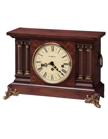 Howard Miller Circa Antique Style Key Wind Chiming Mantel Clock - Cherry Finish - 630-212_b6ee40a3-abe8-4442-8727-8e6b0310c30d