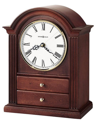 Howard Miller Kayla Jewelry Box Mantel Clock - Windsor Cherry -  Off White Dial - 635-112_71d826ca-35a3-46f2-9279-b63d772f49f1