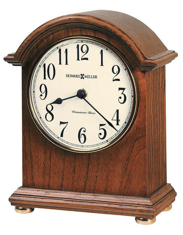 Howard Miller Myra Mantel Clock - Yorkshire Oak Finish - Off White Dial - 635-121_024d0f0f-fa78-4e68-8bfa-e5b8cbec7bf8