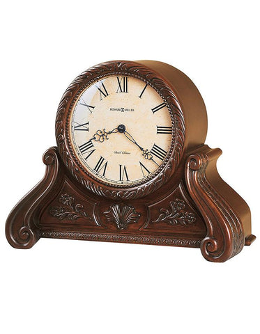 Howard Miller Cynthia Decorative Chiming Mantel Clock - Carved Floral Accents - 635-124_99baa97c-219e-40e6-90d8-72ed2d9ecc22