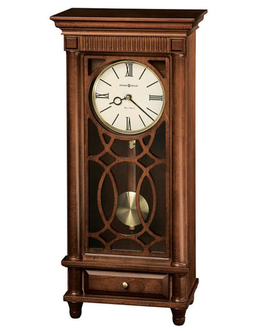 Howard Miller Lorna Chiming Pendulum Sofa Table Clock - Tuscany Cherry - Drawer - 635-170_defd9be0-3684-4913-92dc-0f33f60bba68