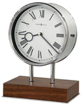 Howard Miller Zoltan Chiming Mantel Clock - Chrome Case - Walnut Finish Base - 635-178_0daa1414-b486-4535-b227-f9281c5542fd