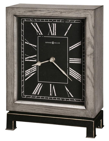 Howard Miller Merrick Square Mantel Clock - Black Dial - Warm Gray Finish - 635-189_b2537002-c278-496a-9665-c8d5b57424be