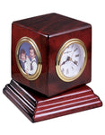 Howard Miller Reuben Cube Desk Clock - Picture&#44; Time&#44; Thermometer & Hygromter - 645-408_19ab6985-9478-4b84-b015-5cd1bbf7188d