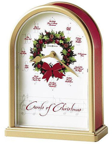 Howard Miller Carols of Christmas II Musical Table Clock - Nighttime Silencer - 645-424_0faeaa80-2715-47de-b64d-08c17863d2ea