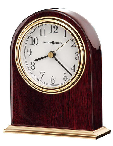 Howard Miller Monroe Desk or Table Clock - Arch Top - Rosewood & Brass Finish - 645-446_003e2417-ea29-4df3-a926-685a60b7663d