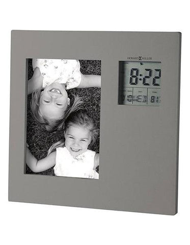 Howard Miller Picture This Tabletop Clock - Titanium-Finish - Large LCD Numerals - 645-553_e6219444-93ed-4fad-a7b3-bb0cf1ae0eed