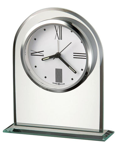 Howard Miller Regent Beveld Glass Alarm Clock - Arch Top - Silver Tone Accents - 645-579_45eae41a-1570-4da8-b598-2562110cf948