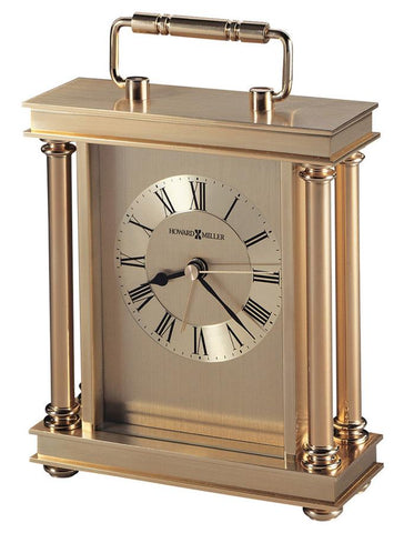 Howard Miller Audra Carriage Alarm Clock - Brushed & Polished Brass Tone - 645-584_97b8f785-cec7-4116-978d-fb479519dd00