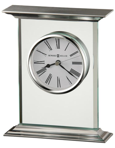 Howard Miller Clifton Carriage Table Clock - Silver Accents - Beveled Glass - 645-641_98c03f5f-f242-4fb3-a2cb-83282ab25661