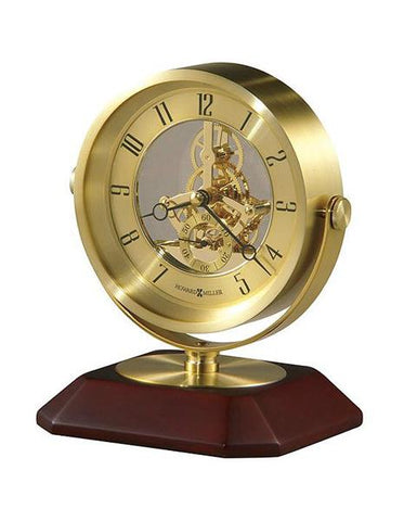 Howard Miller Soloman Table Clock - Brass-Finished Skeleton Movement - Rosewood - 645-674_122af28c-68cd-447d-ae86-a4c061b7be82