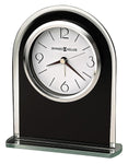 Howard Miller Ebony Luster Alarm Clock - Black Glass Case - White Dial - 645-702_6d61cb4a-d622-408b-90fe-dc8aaa870d63