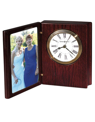 Howard Miller Portrait Book II Picture Frame Clock - Rosewood - 4 x 6 Photo - 645-711_34491670-1516-4731-b07f-09d51c31e3e3