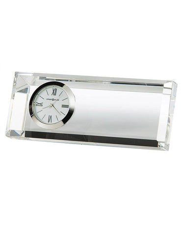 Howard Miller Prism Desk Clock - Optical Crystal - Silver-Tone Accents - 645-717_28304821-ade3-4787-aa36-5a0ecd241fe5