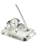 Howard Miller Prominence Desk Set - Glassy Crystal Base - Photo Frame - Pen - 645-724_88de6c41-7919-435e-b7e5-2e0ee233c5cf