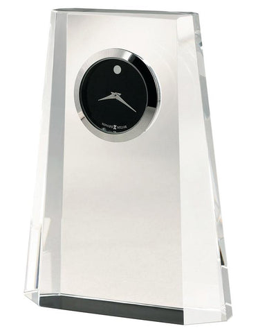 Howard Miller Paragon Crystal Desk Clock - Black Dial - Silver Accents - 645-727_6547ea92-bb4c-42fa-b513-6c1da3865b0d