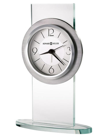 Howard Miller Brookline Glass Panel Alarm Clock - Brushed Aluminum Bezel - 645-739_cd86016c-ca05-49b7-9feb-00baac88ca36