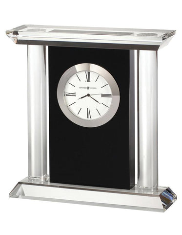 Howard Miller Colonnade Optical Crystal & Black Glass Carriage Clock&#44; White Dial - 645-745_e9d56692-1edc-4da9-b0cf-619d1c5d6f1a