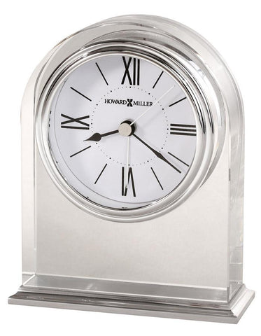 Howard Miller Optica Crystal Alarm Clock - Silver Accents - White Dial - 645-757_f6732978-88c7-4808-9bdd-32aaed650003