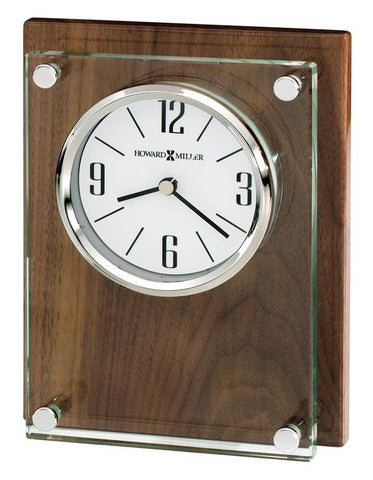 Howard Miller Amherst Table Clock - Walnut Finished Panel with Glass Front - 645-776_2ecae86c-86b4-4d52-b021-d5e811717735